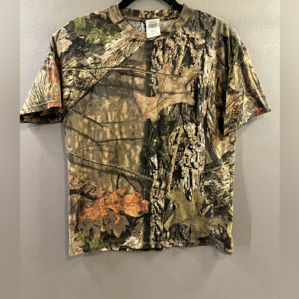 Mossy oak youth Camoflauge short sleeve tshirt size XL hunting fishing outdoor